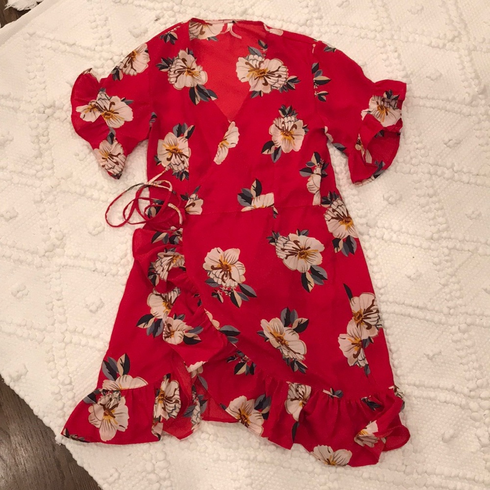 Floral Wrap Dress
